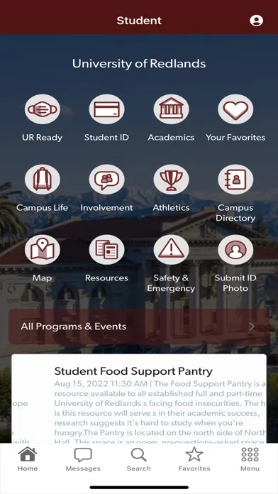University of Redlands Screenshots