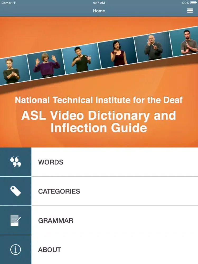 تصاویر ASL Dictionary from NTID iPad 