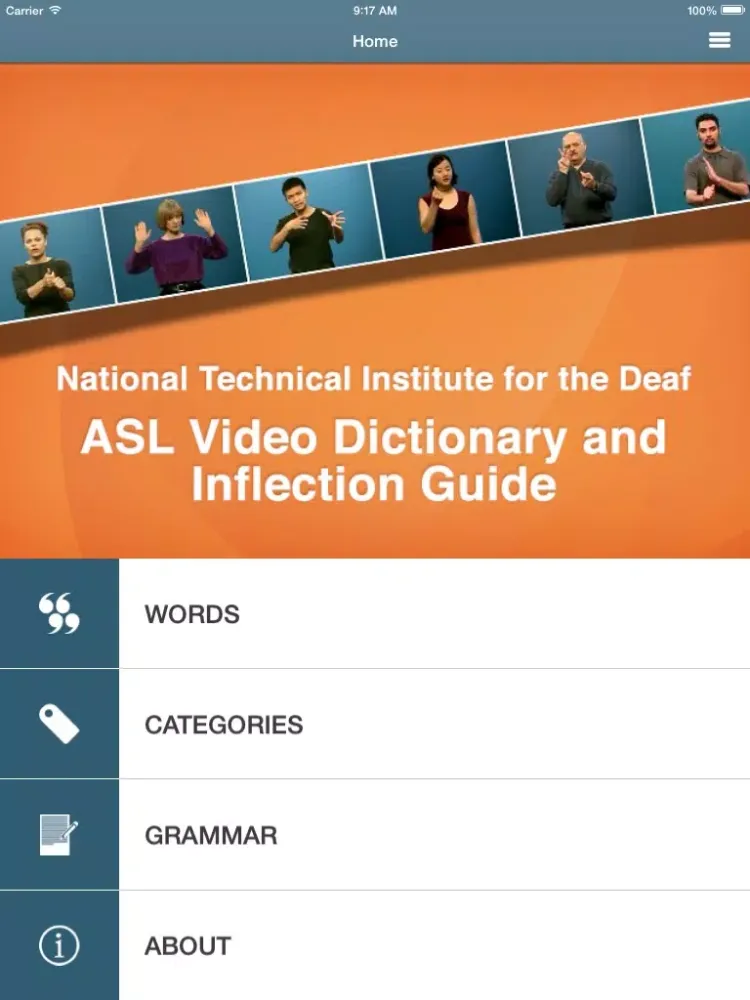 Zrzuty ekranu ASL Dictionary from NTID: Modified for Younger Users iPad 