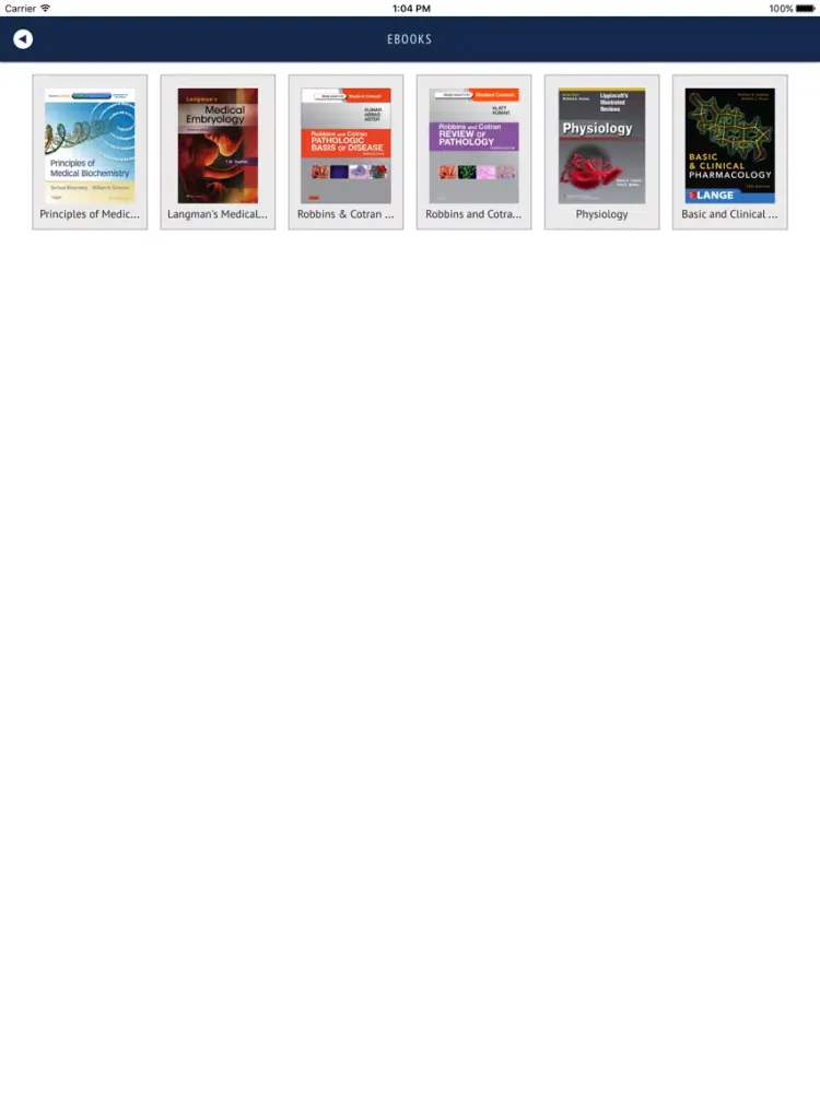 Ảnh chụp màn hình của Ross Univ. School of Medicine iPad 