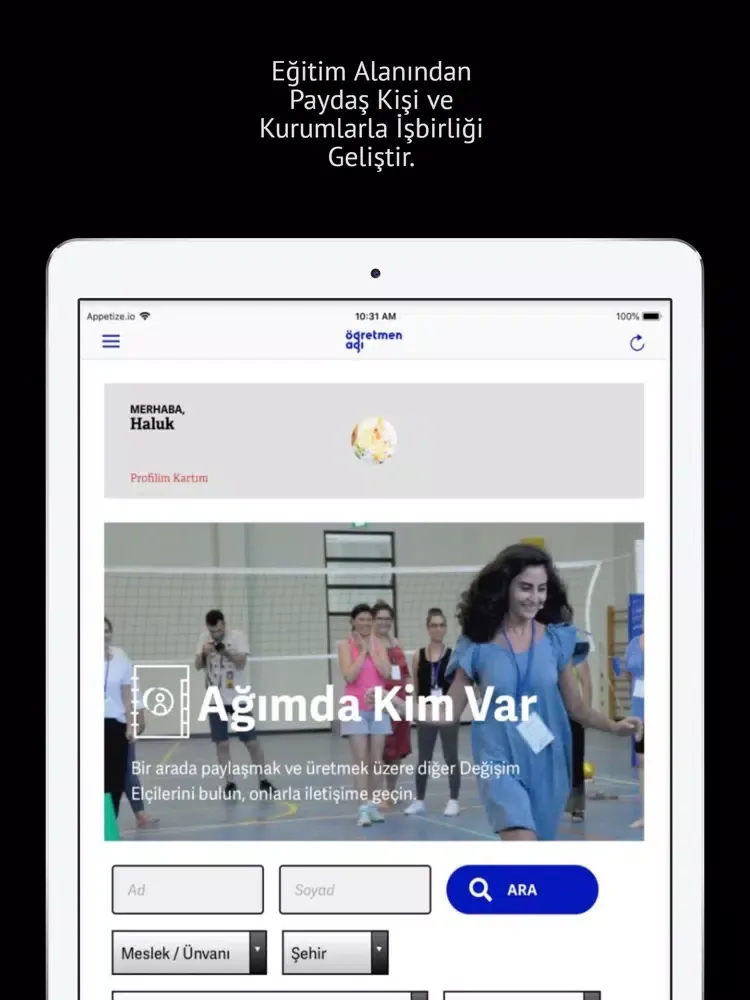 تصاویر Öğretmen Ağı iPad 