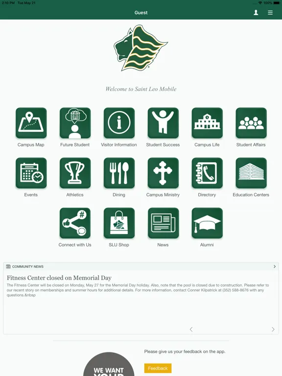 Saint Leo Go iPad  Screenshots