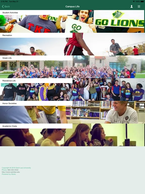 Saint Leo Go iPad  Screenshots