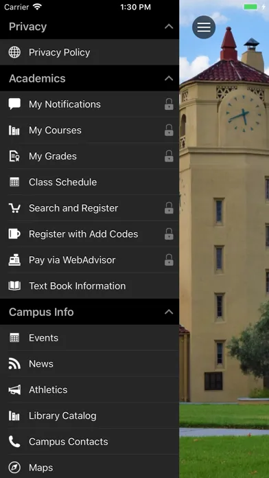 Capturas de tela do San Bernardino Valley College