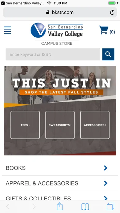 Capturas de tela do San Bernardino Valley College