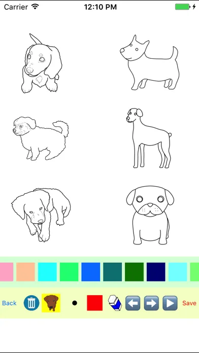 Puppy Dog Moves Coloring Book Screenshots