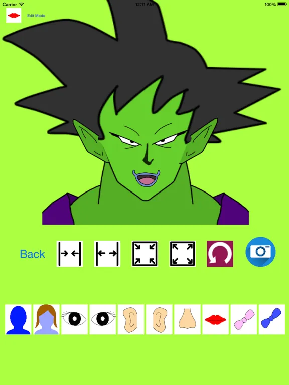 CharacterMaker for Dragon Ball iPad  Ekran Görüntüleri