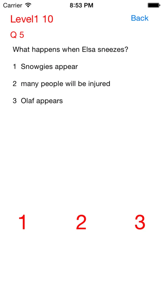 Quiz for Frozen Fever & Frozen 스크린샷