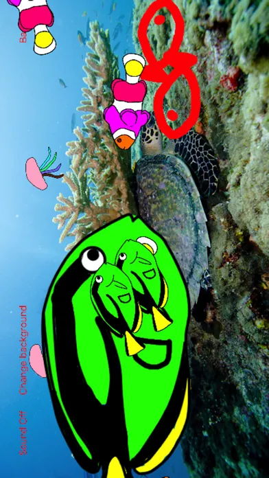 Capturas de tela do Coloring Book Fish Aquarium