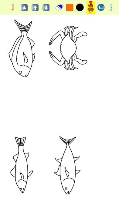 Capturas de tela do Coloring Book Fish Aquarium