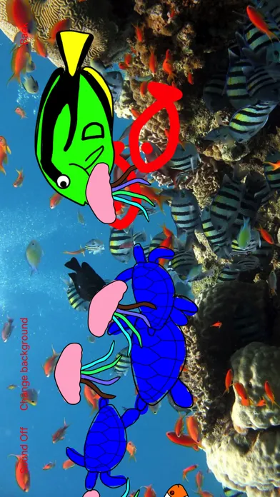 Capturas de tela do Coloring Book Fish Aquarium
