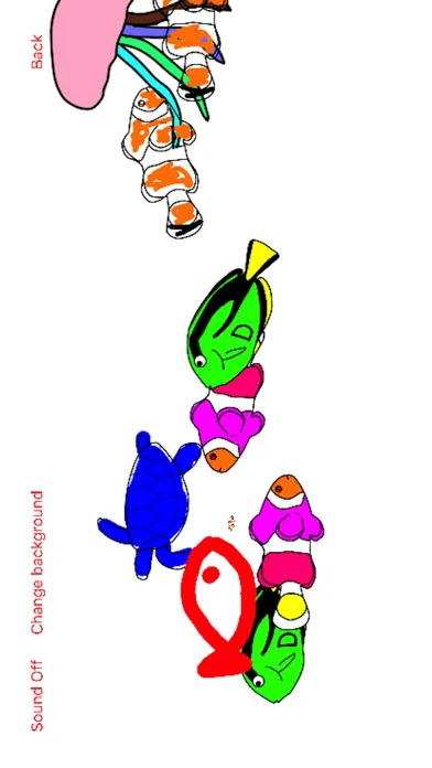 Capturas de tela do Coloring Book Fish Aquarium