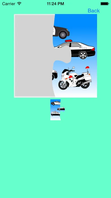 Ảnh chụp màn hình của Police Car Jigsaw Puzzle