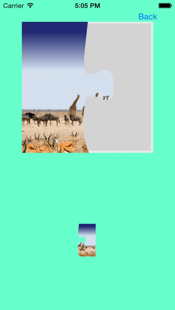 ภาพหน้าจอของ Safari Animals Jigsaw Puzzles