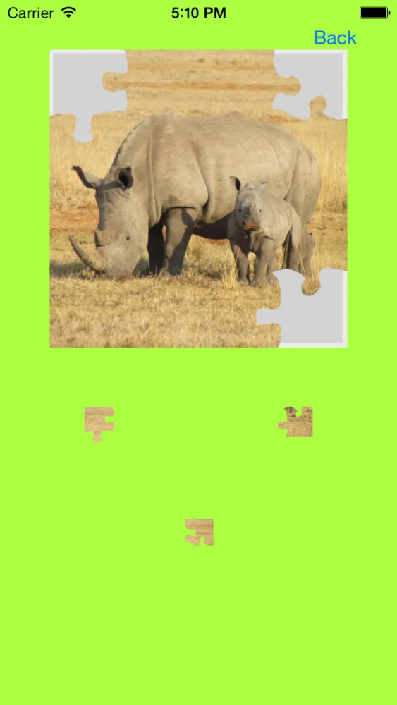 ภาพหน้าจอของ Safari Animals Jigsaw Puzzles