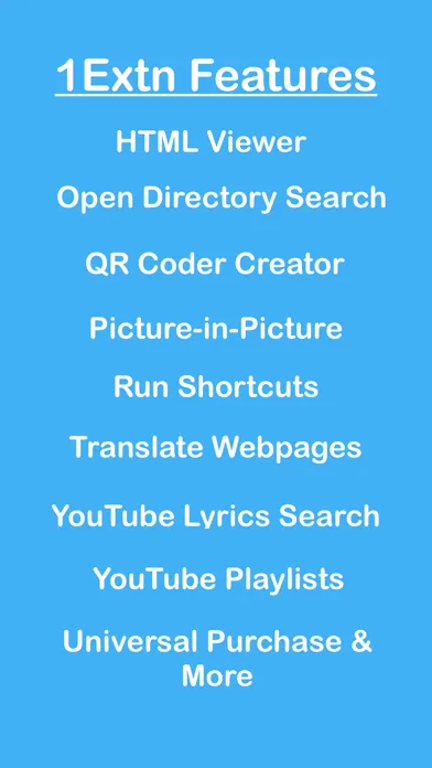 1Extn - Extensions & Shortcuts سکرین شاٹس