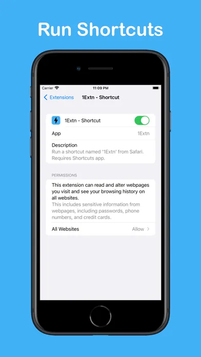 1Extn - Extensions & Shortcuts سکرین شاٹس