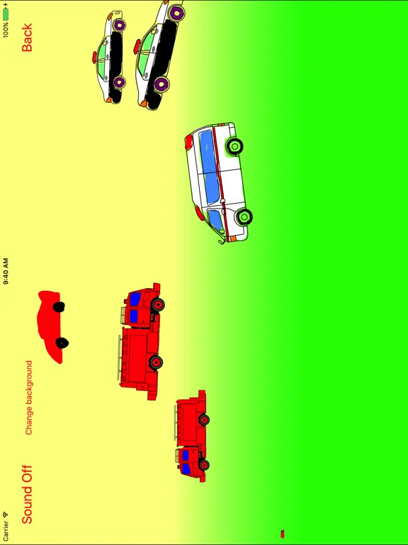 Ảnh chụp màn hình của Vehicles Moving Coloring Book iPad 