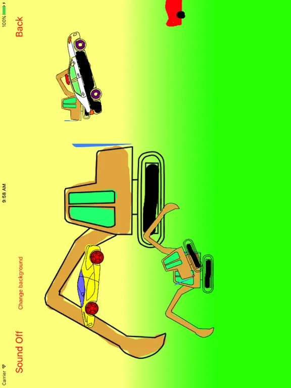 Ảnh chụp màn hình của Vehicles Moving Coloring Book iPad 