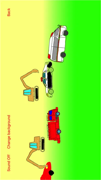 Ảnh chụp màn hình của Vehicles Moving Coloring Book