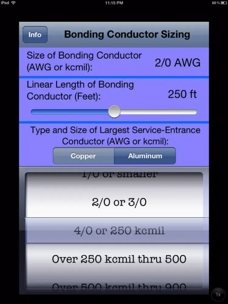 تصاویر Electrical Bonding Conductor Sizing iPad 