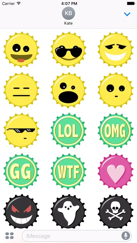 Скриншоты Bottle Cap Stickers!