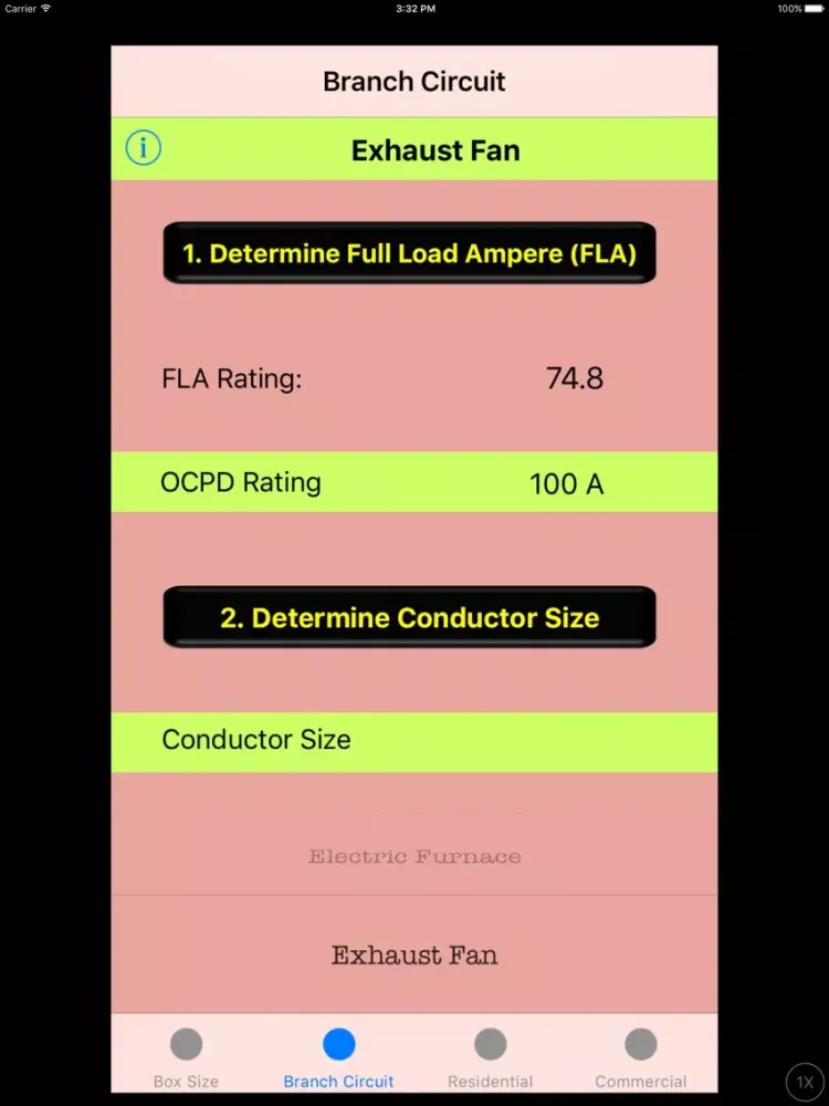 Electrical Construction Calculations Tool Kit iPad  스크린샷