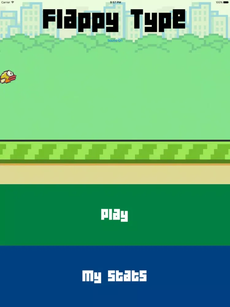 Capturas de pantalla de Flappy Type iPad 