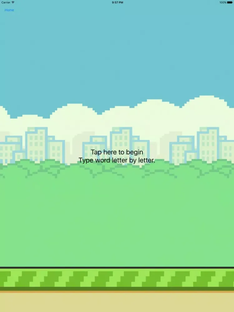 Capturas de pantalla de Flappy Type iPad 
