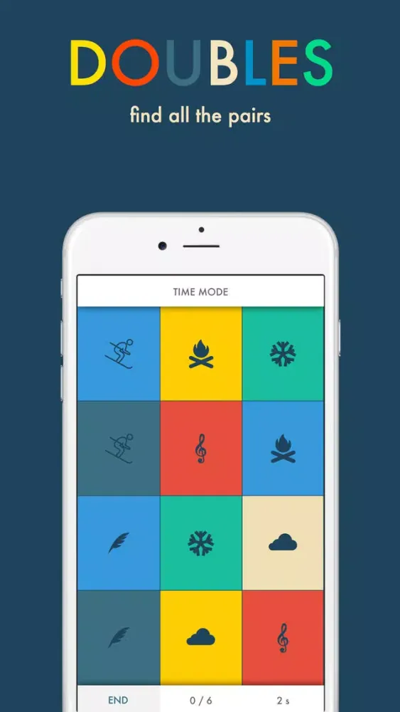 Captures d'écran de DOUBLES - Use your memory and find the pairs !