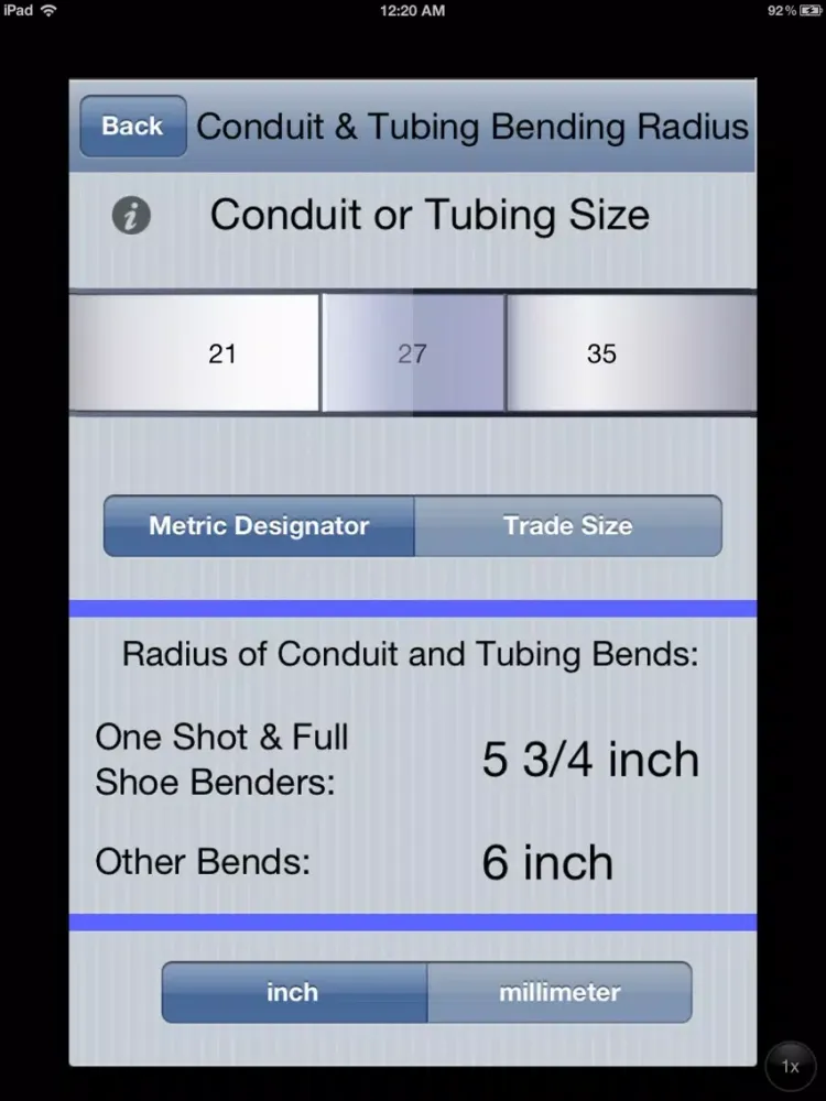Ảnh chụp màn hình của Electrical Code Navigator iPad 