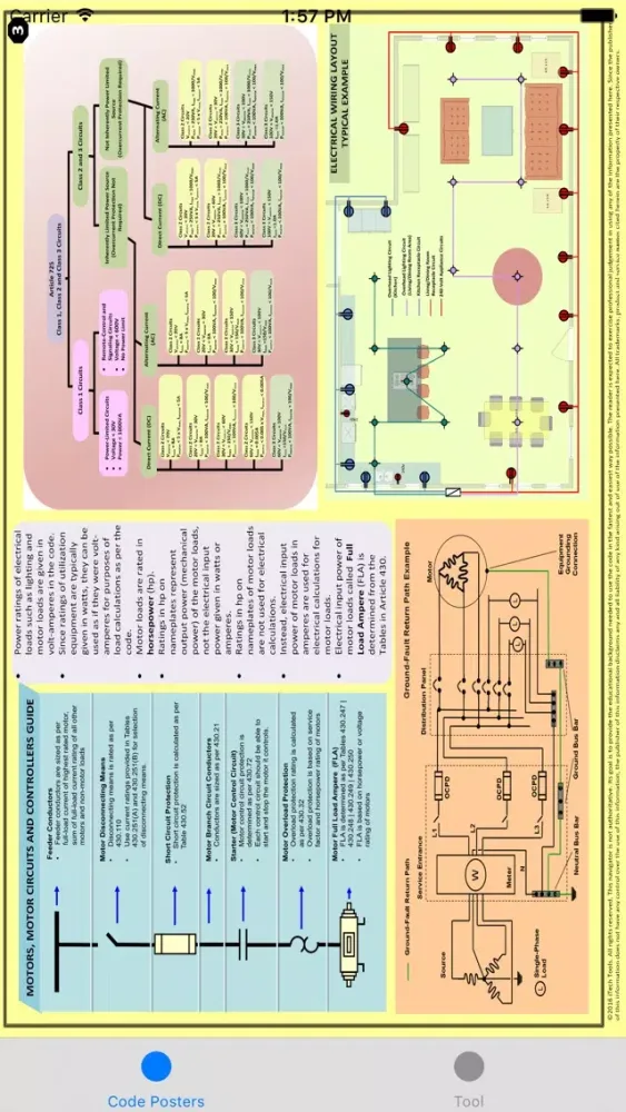 ภาพหน้าจอของ Electrical Code Navigation Poster