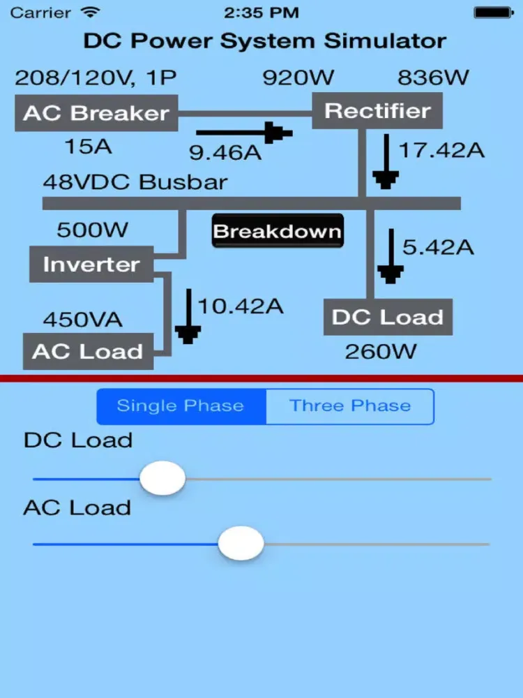 تصاویر Electric Power System Simulator iPad 