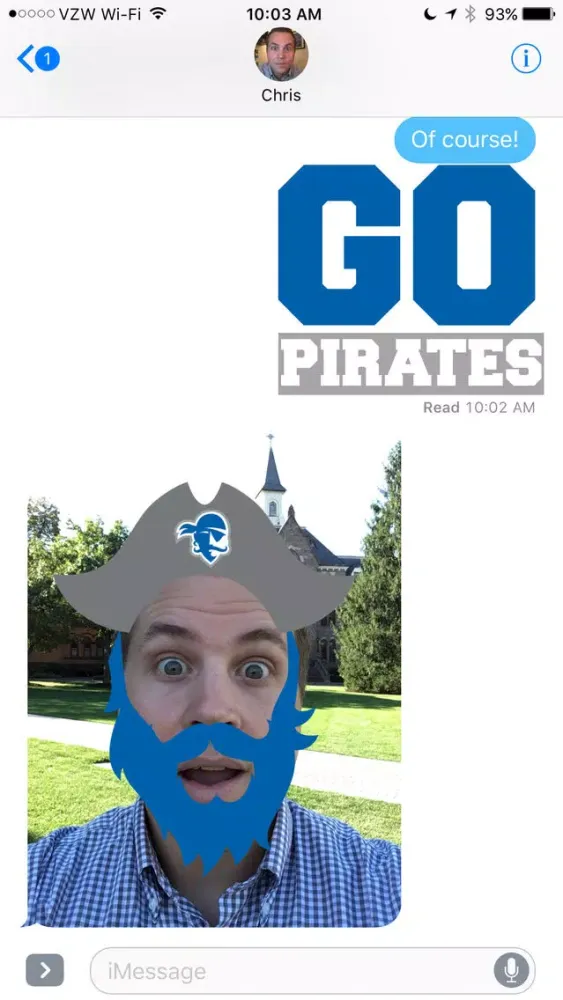 Capturas de pantalla de Seton Hall Stickers