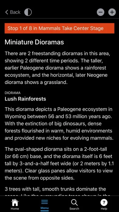Tangkapan skrin Deep Time Audio Description