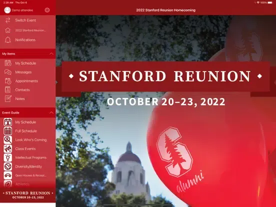 ภาพหน้าจอของ Stanford Reunion iPad 