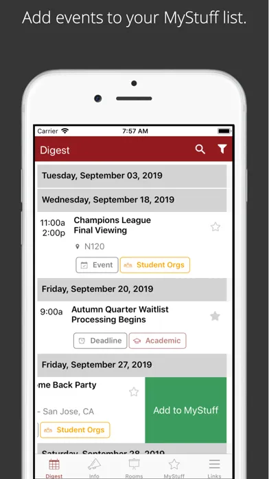 ภาพหน้าจอของ Stanford GSBGo