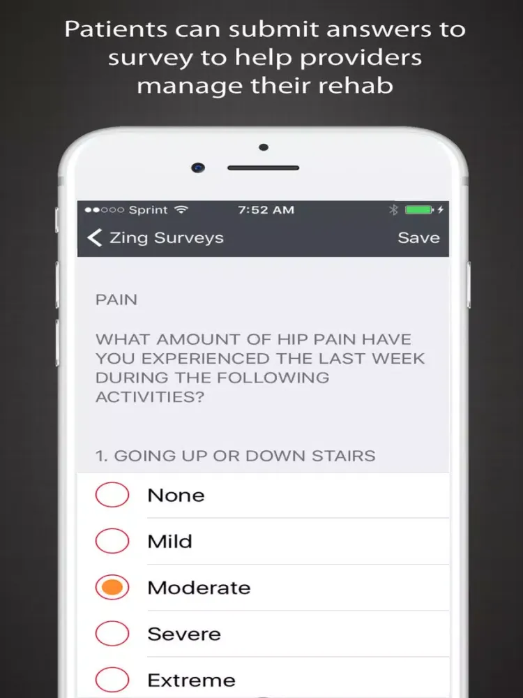 Tangkapan layar Stanford Care Navigator iPad 