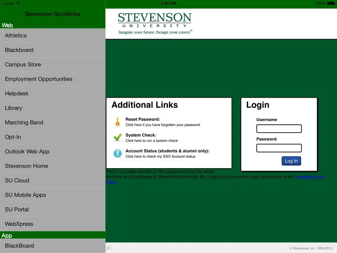 Stevenson iPad 应用截图
