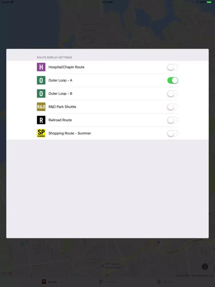 SBU Smart Transit iPad  Screenshots