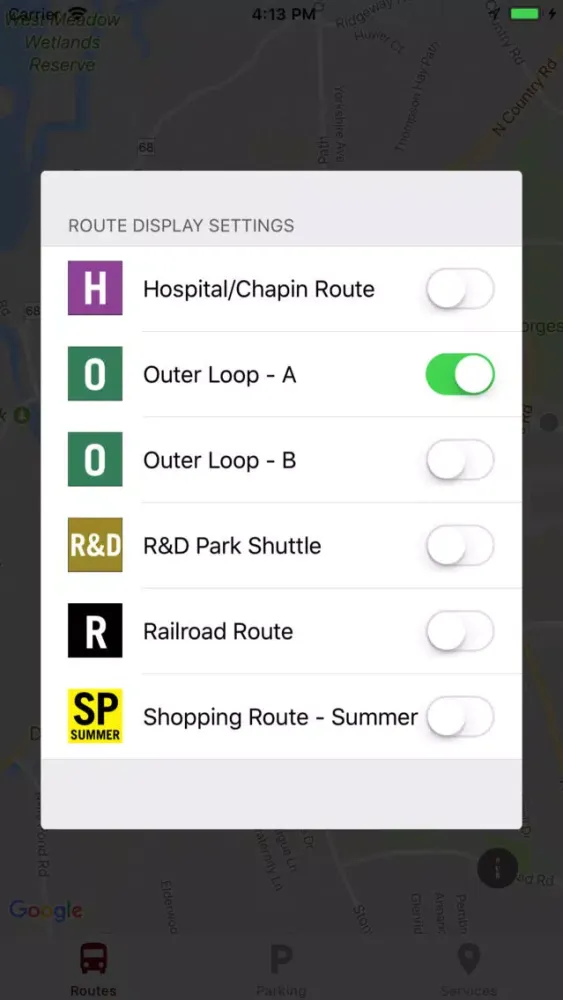 SBU Smart Transit Screenshots