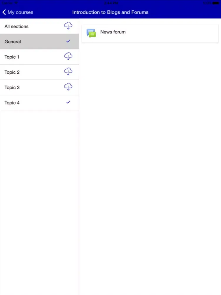 SBS eLearn iPad 應用截圖