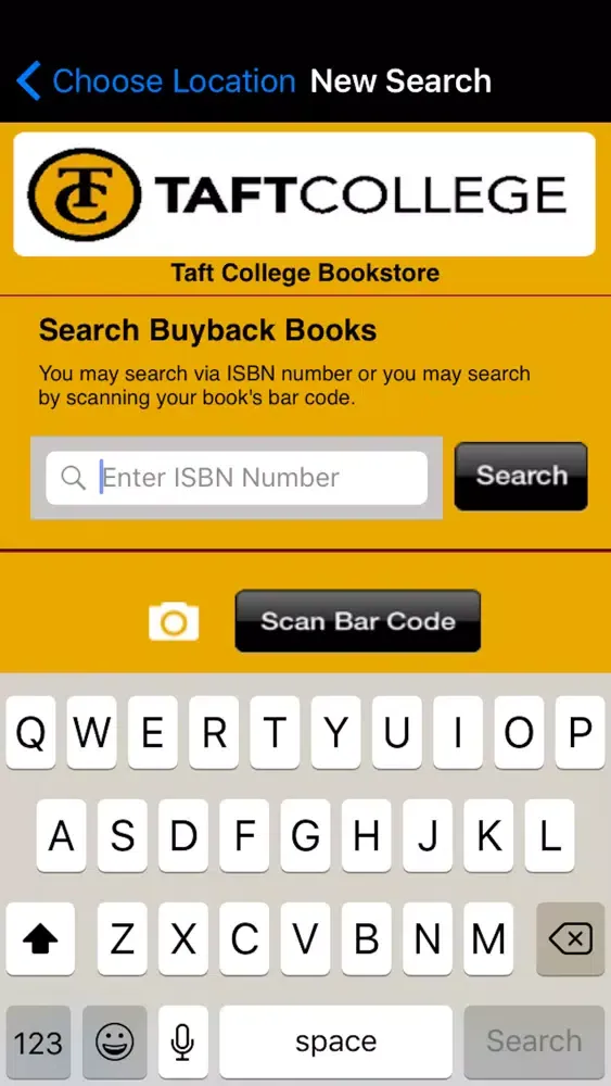 Capturas de tela do Taft College Bookstore