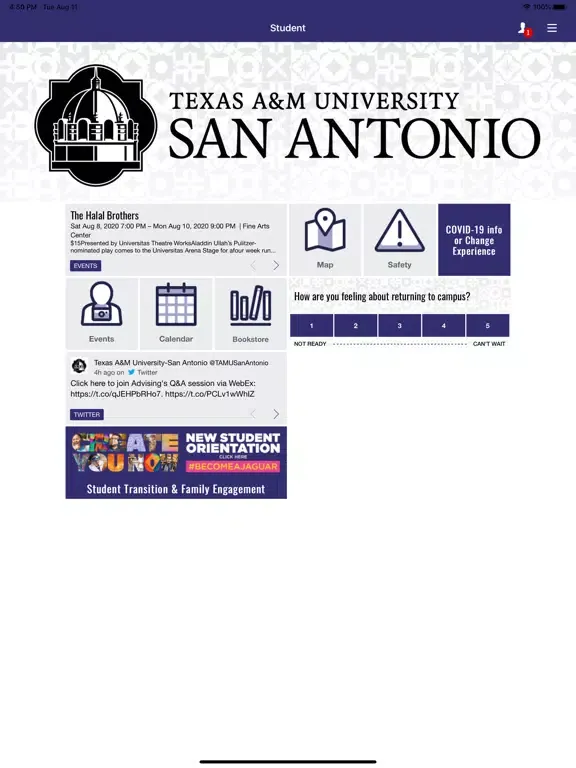 Jaguar App – A&M San Antonio iPad 應用截圖
