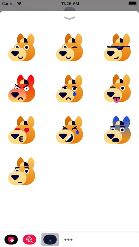 Zrzuty ekranu UA Zippy Stickers