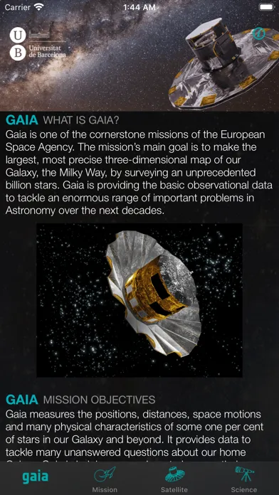 Capturas de tela do Gaia Mission