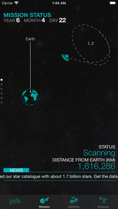 Capturas de tela do Gaia Mission