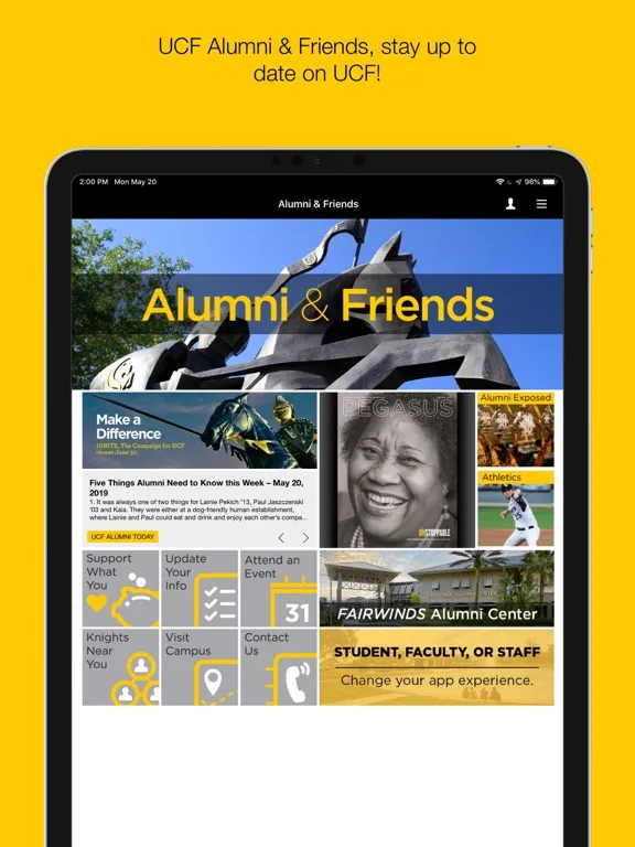 UCF Mobile iPad  Screenshots