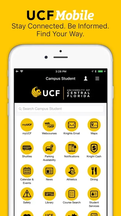 UCF Mobile Screenshots