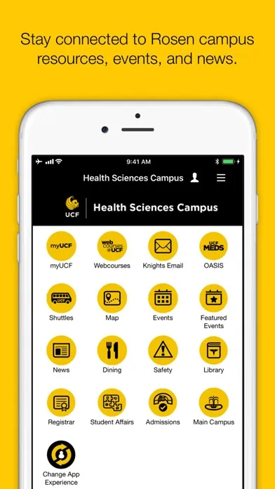 UCF Mobile Screenshots